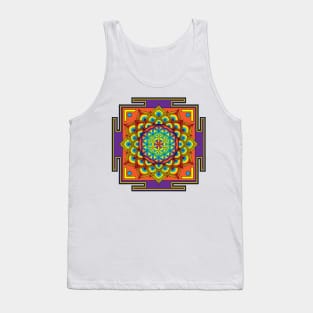 Flower of Life Rainbow Mandala Tank Top